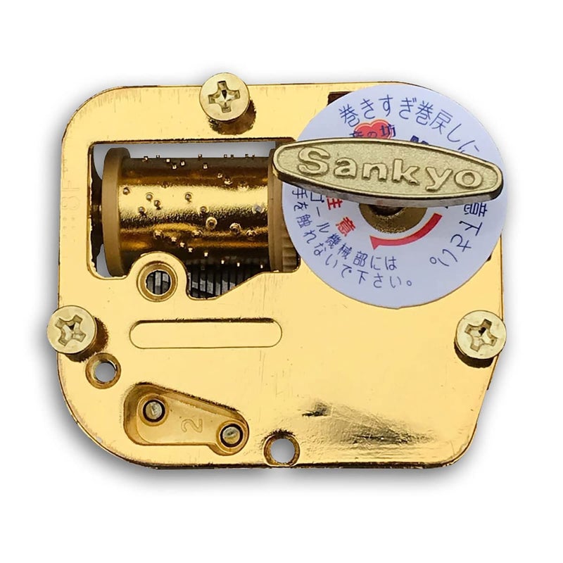 BinkeGG Clockwork Music Box Spare Part Golden Wind Up Sankyo Musical Mechanism Tune: You are My Sunshine - Image 3